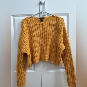 Forever 21 Mustard Yellow Knit Sweater